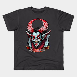 Krampus Banner Kids T-Shirt